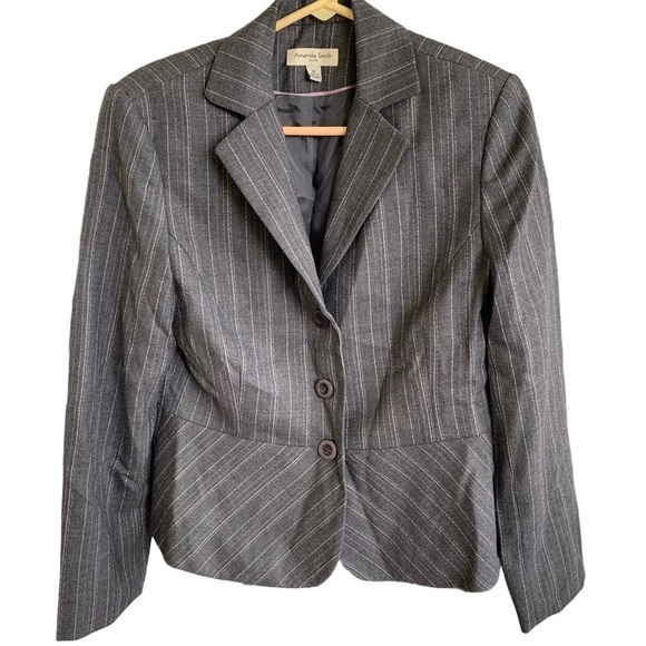 🆕 Amanda Smith Blazer Suit Jacket Happy Trails Size 8 - Picture 1 of 8